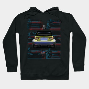 subaru impreza wrxsti rear Hoodie